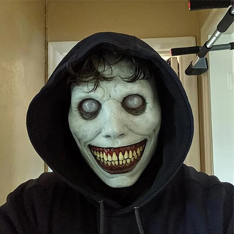 Creepy white mask