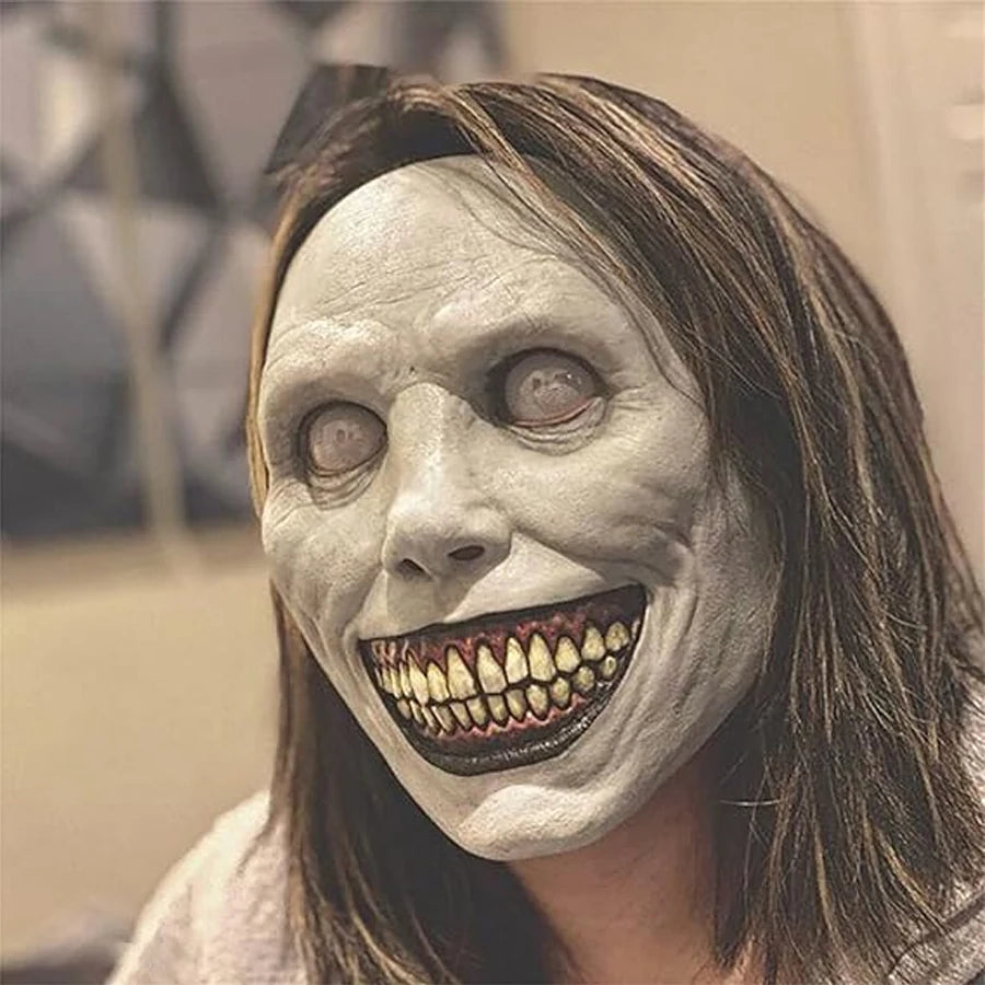 Creepy white mask