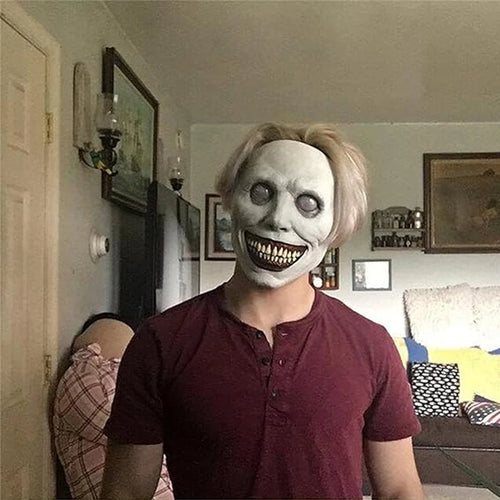 Creepy white mask